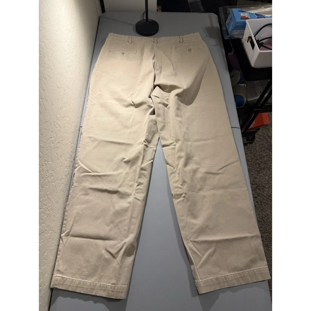 Vintage Polo Ralph Lauren‎ Andrew Pant Men's 38x32 (36x31) Pleated Chino Tan